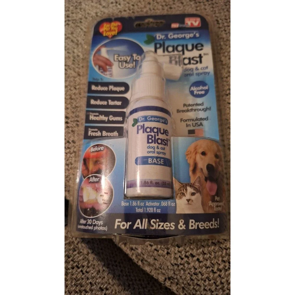 Dr. George's Plaque Blast Dog & Cat‎ Oral Spray Fresh Breath USA - As Seen On TV